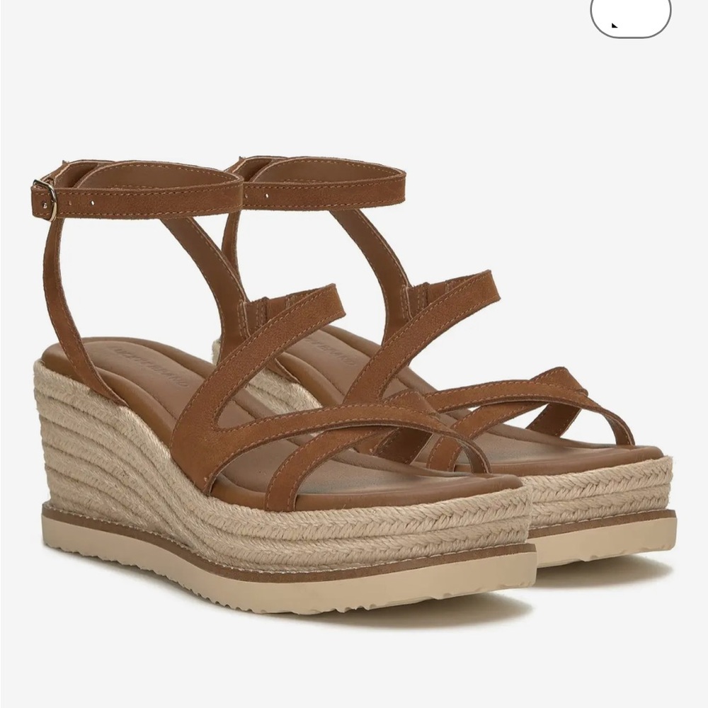 Lucky brand Carolie leather Wedge Heel sandals
